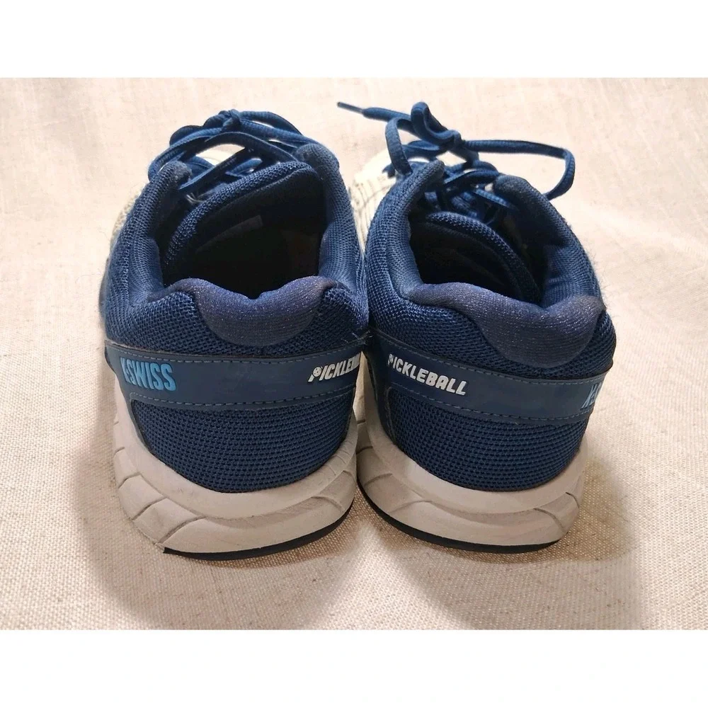 K-Swiss Men's Size 9‎ Pickleball Express Light Court Shoes White/Blue Sneakers